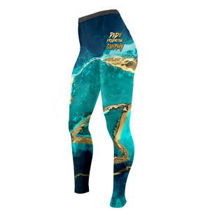 Leggings de yoga elásticos de cintura alta transpirables y elásticos para entrenamiento y uso diario patrón sólido hasta la rodilla - Product Image 6