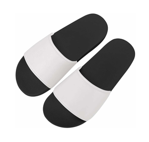 Logo personnalisé de couleur verte pantoufles slides unies pantoufles flip flop plates en caoutchouc souple imperméable à l'eau vêtements de plage diapositives pantoufles - Product Image 2