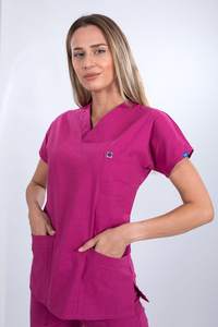 Uniformes Médicos Elásticos Unisex de Último Diseño, Uniformes de Hospital Elegantes y Personalizados de Poliéster/Algodón de Secado Rápido y Transpirables - Product Image 6