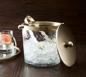 ถังน้ำแข็งแก้วใสที่ทันสมัยพร้อมโครงสร้างที่เรียบและประณีตซึ่งสร้างขึ้นเพื่อการตกแต่งบ้านที่หลากหลาย - Product Image 2