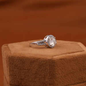 Sólido 14K oro personalizado Halo cabujón laboratorio crecido corte redondo anillo de compromiso socio perfecto boda diamante anillo IGI certificado - Product Image 4