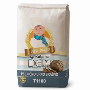 DEM Kulpin T1100 Model 771047 Black Wheat <b>Flour</b> 25kg Bag Bulk with 12 Months Shelf Life for Bread Making - Product Image 1