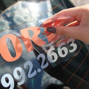 Pegatinas de ventana de permiso de vehículo personalizadas | Se aferra de PVC grabable a prueba de agua para control de estacionamiento de automóviles permisos de estacionamiento para uso al aire libre - Product Image 4