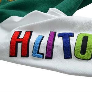 Veste universitaire streetwear pour homme personnalisée 2025, manches en cuir premium, veste d'hiver avec broderie de luxe - Product Image 6