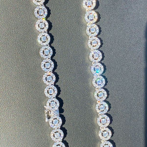 Cadena de Eslabones Vintage con Diamantes VVS, Estilo Hip Hop, Corte Brillante, Plata 925, Certificado IGI, para Hombre - Product Image 5