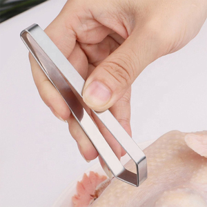 Pinzas de acero inoxidable para espinas de pescado, pinzas para quitar espinas de pescado, utensilios de cocina, pinzas inclinadas planas - Product Image 6