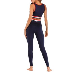 Ensemble de yoga confortable pour femmes, taille plus, extensible, taille haute, pour le yoga, la course à pied, la salle de sport, usage quotidien, vêtements élégants, respirant, logo personnalisé - Product Image 6