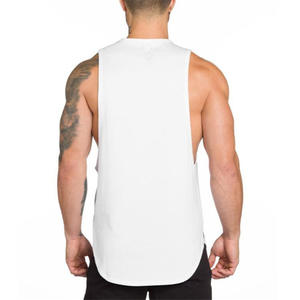 Custom Summer Sleeveless Muscle Shirt 100% Polyester Quick-<b>Drying</b> Singlet Men's Muscle Fitness Tank Tops - Product Image 2