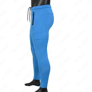 Directo de fábrica Pantalones casuales para hombres Street Style Cargo Auténtico con bolsillo móvil Pantalones pantalones para hombres, rectos, rayas curvas - Product Image 4