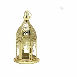 Elegant Metal Ramadan Candle Holder <b>Lantern</b> for Home Lighting Dcor | Waterproof & Portable Creates Warm & Relaxing Ambience - Product Image 3