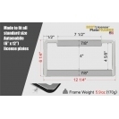 Premium Patriotic Car Plastic License <b>Plate</b> Frames LED Material <b>Number</b> <b>Plate</b> Cover <b>Holder</b> for Car Decoration - Product Image 1