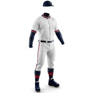 Personalizable 100% poliéster béisbol Jersey transpirable sólido patrón equipo deportes uniforme conjunto - Product Image 2