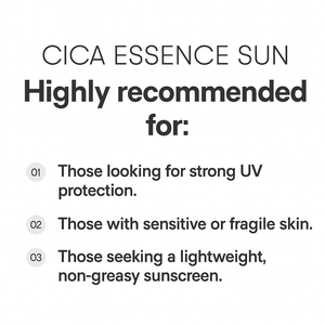 VT CICA ESSENCE SUN 100ml Ensemble de soins de la peau Essentiel pour la protection solaire - Product Image 3