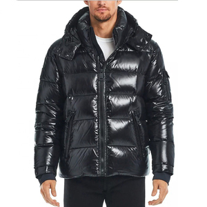 Prix de gros, veste d'hiver matelassée personnalisée de haute qualité pour hommes, duvet de canard, col en fourrure, taille ajustée, service OEM, livraison DDP - Product Image 2