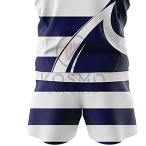 Nouvel ensemble de rugby unisexe sublimé, maillot et short imprimés, respirant, antibactérien, séchage rapide, vente en gros - Product Image 6