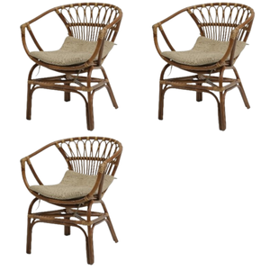 Fauteuil en rotin Bornéo relaxant siège confortable pour meubles de salon espaces de patio artisanat naturel durable - Product Image 2