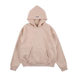 Logotipo personalizado de manga larga Casual grueso algodón cálido polar bolsillos sueltos pulóver con capucha de alta calidad deportes en blanco sudaderas con capucha para hombres - Product Image 5