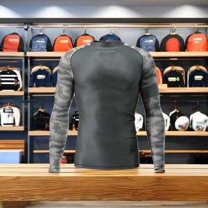 Rashguard personnalisé respirant à séchage rapide UPF50+ en polyester et élasthanne pour Jiu Jitsu MMA, couleur personnalisée, manches longues, unisexe - Product Image 2