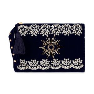HAND EMBROIDERY <b>UNIQUE</b> <b>BAGS</b> BEST Bohemian Style Embroidery Work Hand Clutch Purses <b>Bags</b> Fancy Design Lining Wholesale - Product Image 1