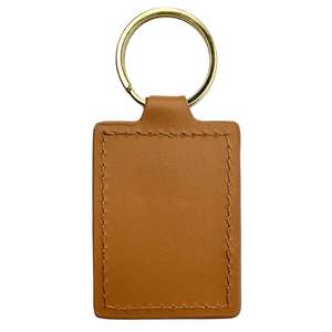 Insigne en métal avec logo de fabrication porte-clés en cuir personnalisé - Product Image 6