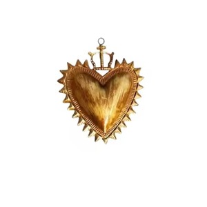 Oro Acabado Metal Sagrado Corazón Colgante Milagros Sagrado Corazón para Pared Decorativo Católico Regalo y Decoración - Product Image 3