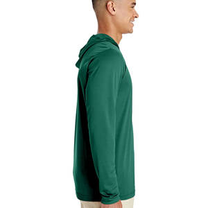 Sudaderas con capucha de manga larga de rendimiento de algodón para hombre Atlético ligero - Product Image 6