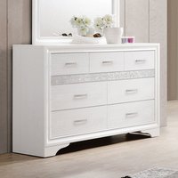 Ensembles de chambre à coucher modernes et simples en bois massif Sania avec finition blanche