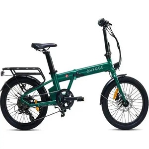 Virum HY116 elettrico bici pieghevole in inglese Racing Green qualità verificato 250W potenza del motore telaio in alluminio 12-Speed Steel Fork