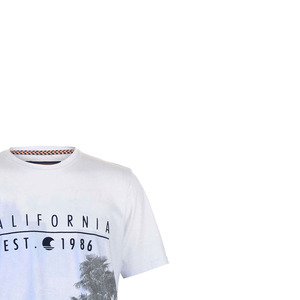 Camiseta de Algodón para Hombre con Estampado de Letras de California, Manga Corta, Cuello Redondo, Corte Holgado Informal, Ecológica, Tejido Jersey Transpirable de 320g - Product Image 6