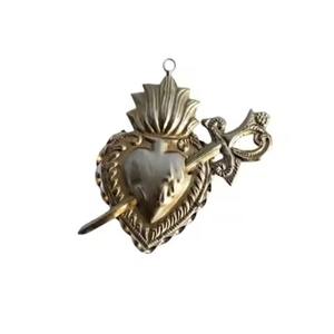 Moderno Milagro de Metal con Diseño de Espada del Sagrado Corazón para Colgar en la Pared, Decoración Católica, Regalo Ecológico y Duradero - Product Image 1
