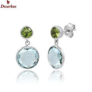 Vente en gros personnalisé vente chaude 925 argent sterling naturel améthyste pierre précieuse boucle d'oreille fabricant de bijoux fins - Product Image 4