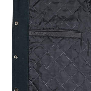 Veste universitaire en laine et cuir sur mesure OEM, taille plus, pour hommes, avec patchs en chenille, logo brodé personnalisé, vestes universitaires - Product Image 6