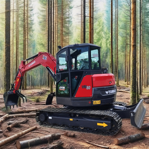 Machines de construction d'occasion Mini pelle hydraulique originale Yanmar Vio80 d'occasion de haute qualité - Product Image 1