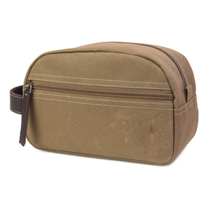 Prix direct usine sacs à cosmétiques personnalisés en gros hommes toile Dopp Kit rasage Portable trousse de maquillage trousse de toilette sac de rangement - Product Image 1