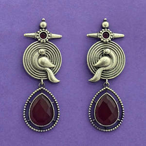 Pendientes de moda clásicos con revestimiento oxidado Exportador indio de joyería artificial - Product Image 4