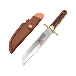 Couteaux pliants, couteau de poche, design rond en relief, étui en cuir, OEM, boucle en cuir solide, bouton en laiton, fermeture à bouton - Product Image 1