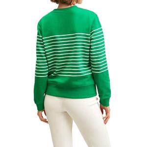 Sudaderas transpirables personalizadas para mujer, sudaderas informales de algodón con cuello redondo y forro polar liso de gran tamaño - Product Image 2