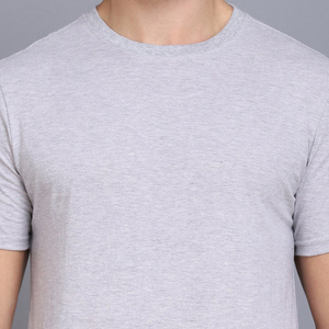Fabricant de vêtements de t-shirts pour hommes à manches courtes été en gros meilleure vente décontracté blanc couleur unie respirant O cou - Product Image 6