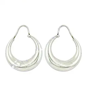 Pendientes de Aro Plateados en Forma de Media Luna para Mujer, Uso Diario, Oro de 14K, Oro de 18K, Oro Rosa, Platino, Perla, Modernos, Religiosos, Regalo Perfecto - Product Image 1
