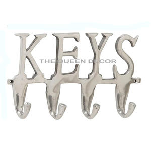 Cintre décoratif de finition marron de forme unique en métal de fer de la plus haute qualité pour entrées, cuisines ou bureaux - Product Image 4