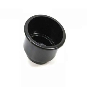 6pk Boat RV Portavasos Negro con orificio de drenaje 3-5/8 "Car Truck Insert - Product Image 4
