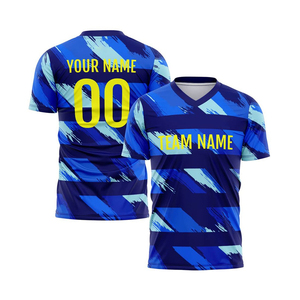 เสื้อฟุตบอลคุณภาพดีที่สุด ราคาขายส่ง ทนทาน ผลิตจากโพลีเอสเตอร์ 100% ทรงเข้ารูป สไตล์ใหม่ล่าสุด เนื้อผ้านุ่ม แขนสั้น - Product Image 3