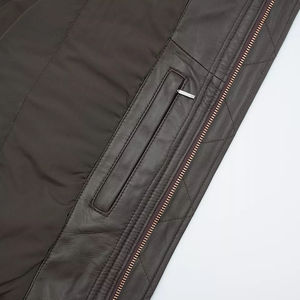 2025 Men's Polyester Canvas Jacket with Stand Collar Front Logo High Street Style Windproof Eco-Friendly Best Quality Wholesale - Product Image 4