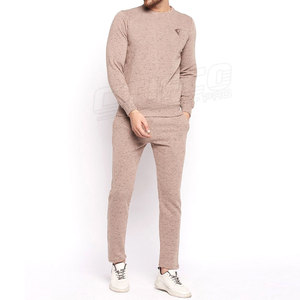 คุณภาพสูงคอลูกเรือเสื้อสเวตเตอร์และชุดกางเกงผู้ชายกางเกงขายาวและชุดเสื้อสเวตเตอร์ Jogger ชุดเหงื่อสําหรับขาย - Product Image 1