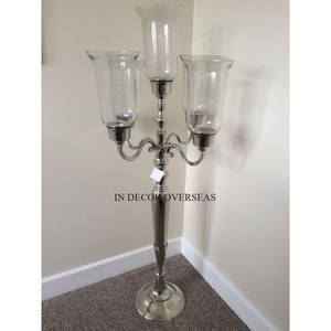 Superior Quality Metal <b>Black</b> Color Powder Coated Unique Stylish Designer <b>Candelabra</b> For Wedding And Events Table Centerpiece - Product Image 2