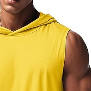 Débardeurs de gymnastique grande taille pour hommes respirant vêtements de fitness d'été sans manches chemise d'entraînement musculaire tricotée confectionnée par une robe de sport - Product Image 2