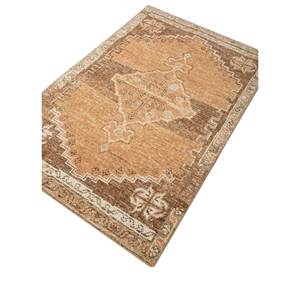 Alfombras de Lana Anudadas a Mano Gs-2016, Rojo y Naranja, con Medallón de Tomillo, Rectangulares, con Patrones Abstractos, para Entrada, Sala de Estar, Tamaño 9x12 - Product Image 2