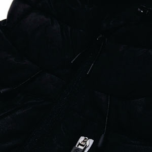 100% Polyester hommes Gilet veste Core léger sans manches fermeture éclair complète col entonnoir noir à capuche col réglable bascule longue - Product Image 6