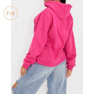 Sweat-shirt à capuche en coton épais unisexe personnalisable imprimé surdimensionné vêtements d'hiver pour hommes et femmes avec logo avant Position - Product Image 5