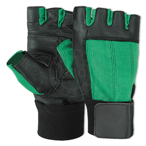 Gants de levage en cuir durables Protection de paume unisexe pour l'haltérophilie et le fitness - Product Image 4